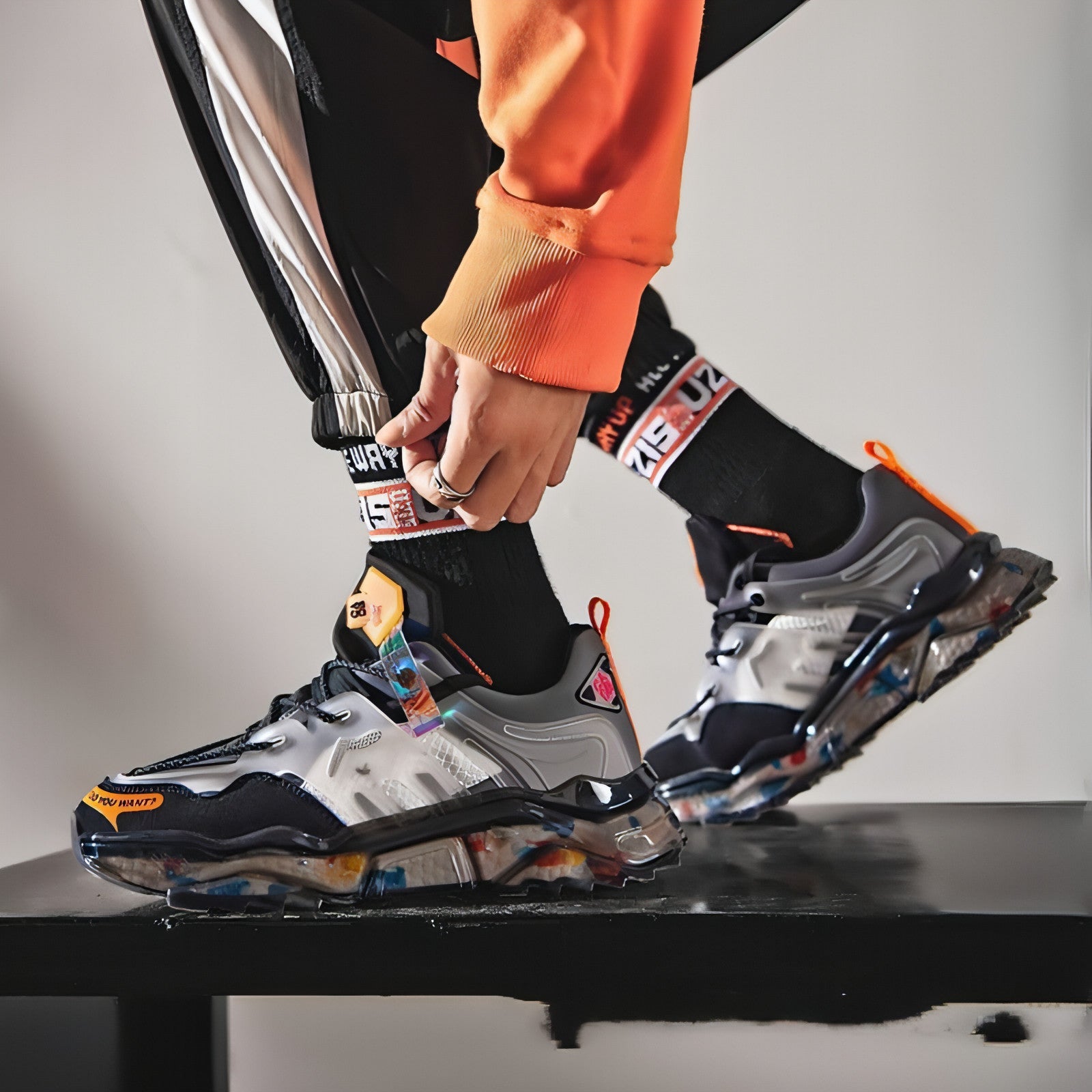 Men's casual breathable low-top sneakers — view 3