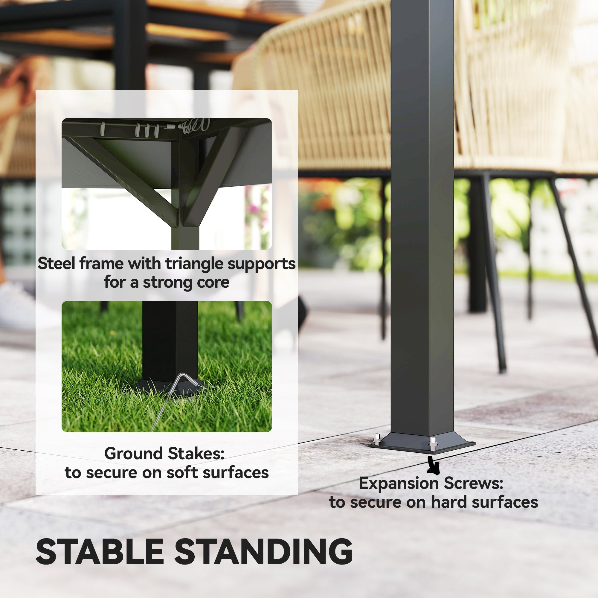 Heavy-duty patio gazebo — view 7