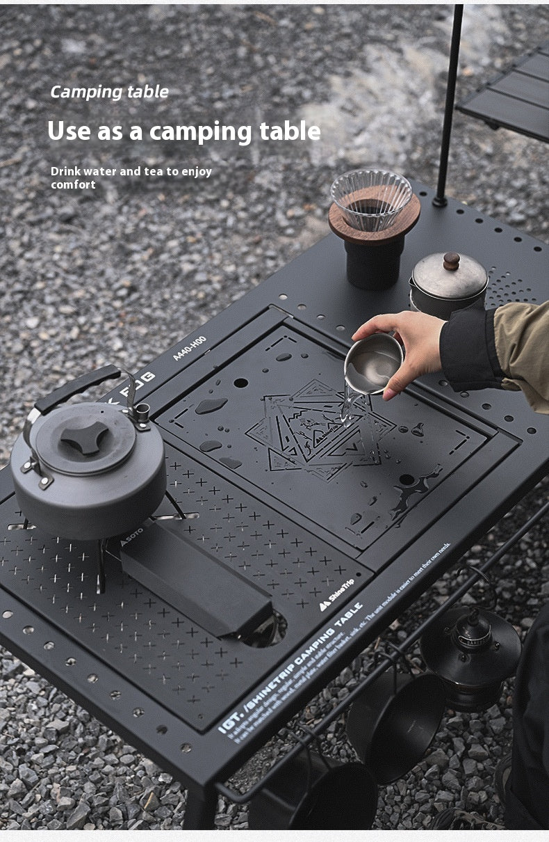 Portable folding camping table — view 4