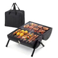Portable dual-side charcoal tabletop grill — view 9