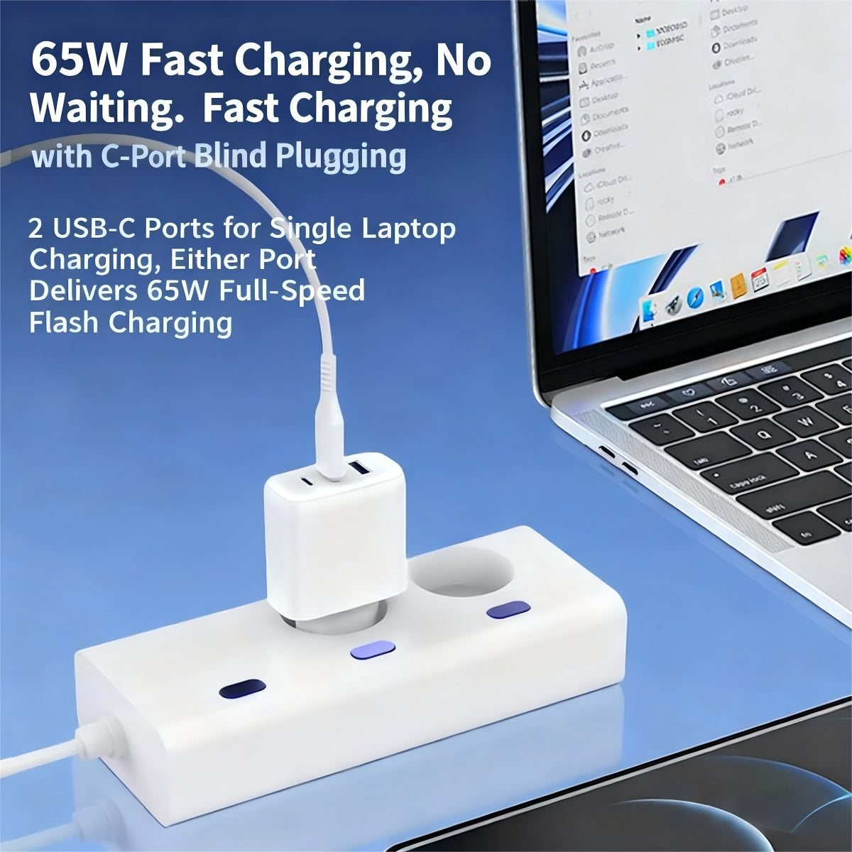 2C1A USB charger with 4-in-1 cable — view 5