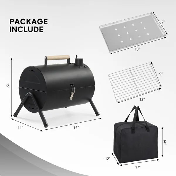 Portable dual-side charcoal tabletop grill — view 7
